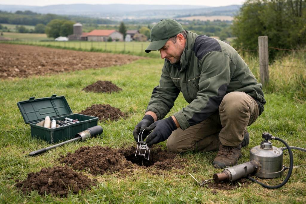 Taupier Mornant lutte anti taupes pour particuliers et propriétés agricoles