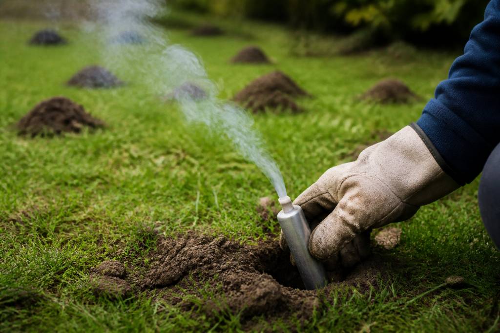 Fumigant anti taupes pour éliminer les dégâts dans le Rhône et à Lyon